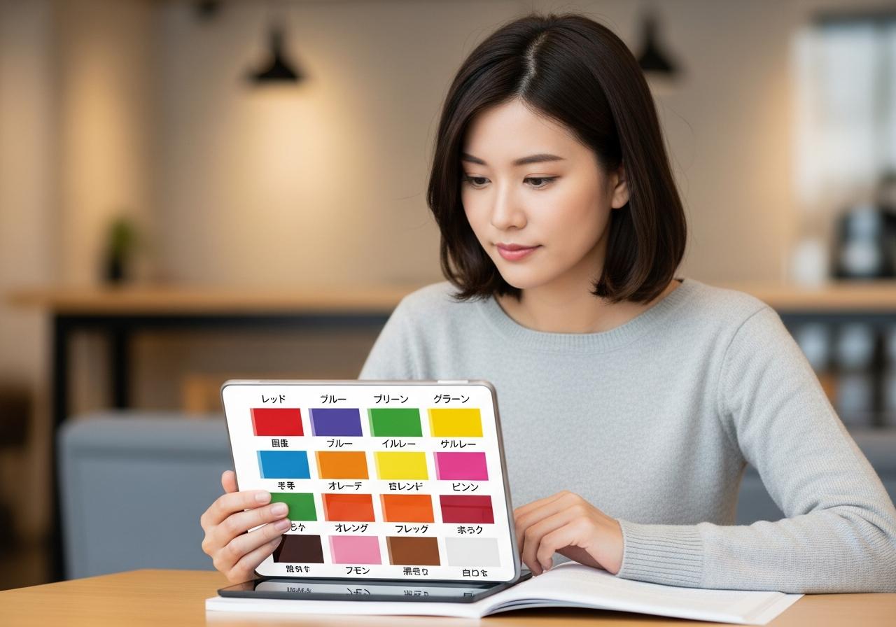 màu sắc trong tiếng nhật