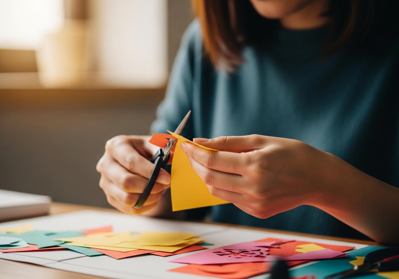 5 bước bắt đầu với nghệ thuật cắt giấy Kirigami cho người mới