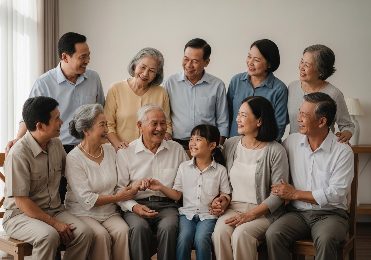 Mở rộng bản đồ gia đình: Cách gọi cô, dì, chú, bác và các mối quan hệ khác