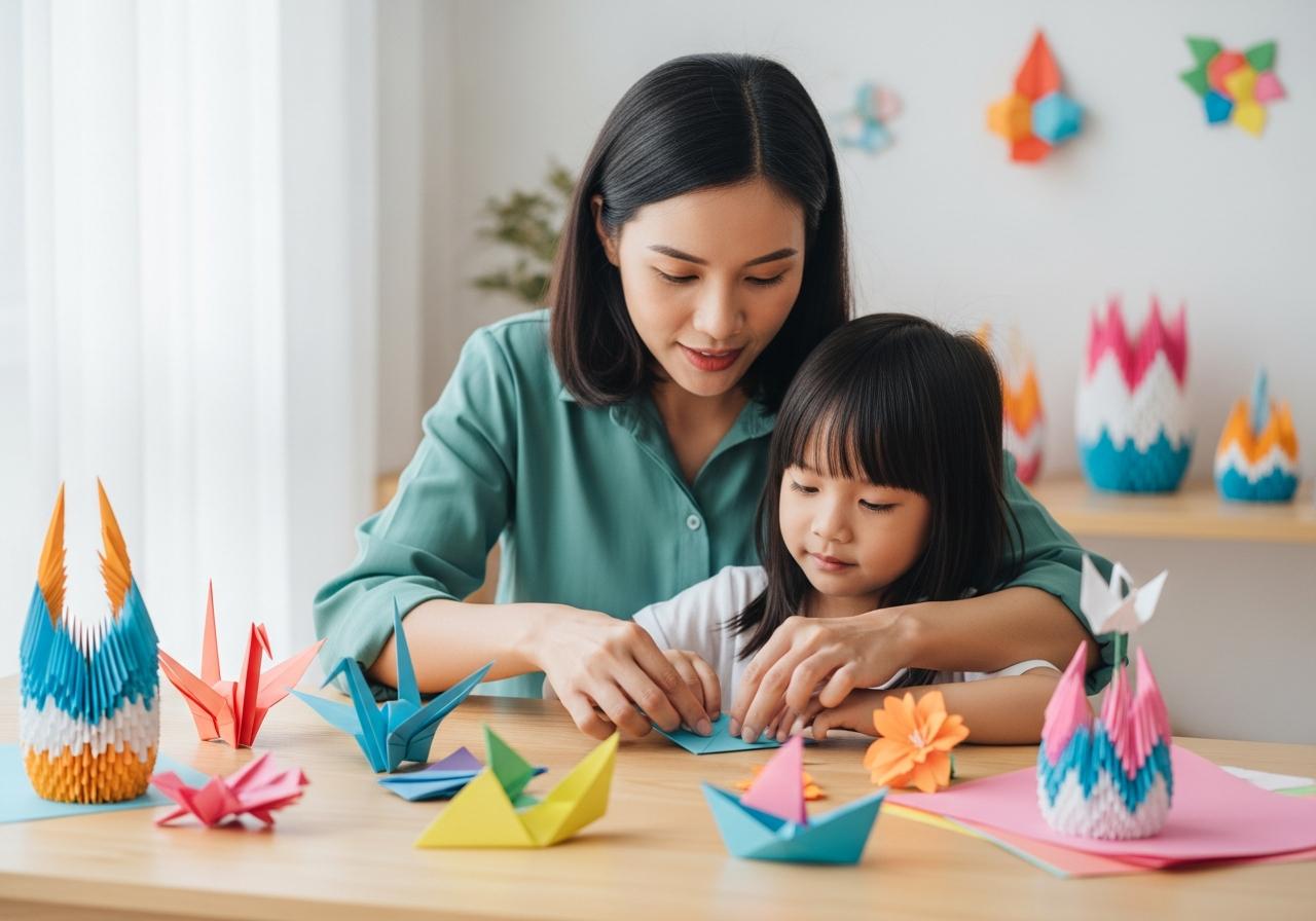 Biến tác phẩm thành nghệ thuật: Ý tưởng trang trí và ứng dụng Origami trong cuộc sống