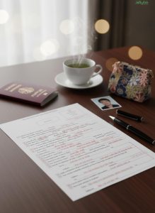 cách điền tờ khai xin visa đi nhật