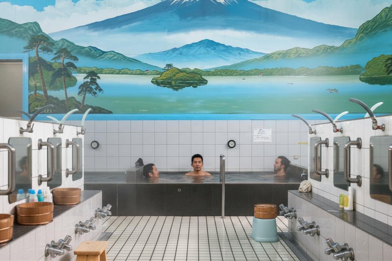 Hướng dẫn chi tiết quy trình tắm Onsen và Sento đúng chuẩn người Nhật cho người mới